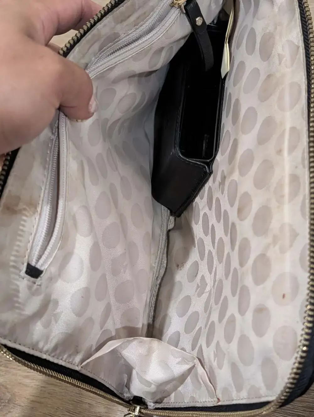Kate Spade x Everpurse Just Charge It Black Saffiano Leather Phone Charging Wris